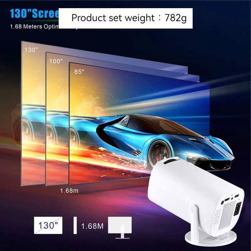 Portable 4K Mini Projector 180° Rotation - A-1 Thread Vault