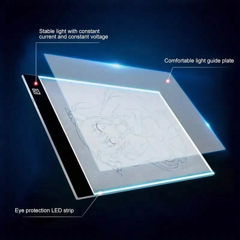 Portable A4 LED Copy Board Light Tracing Pad - A-1 Thread Vault