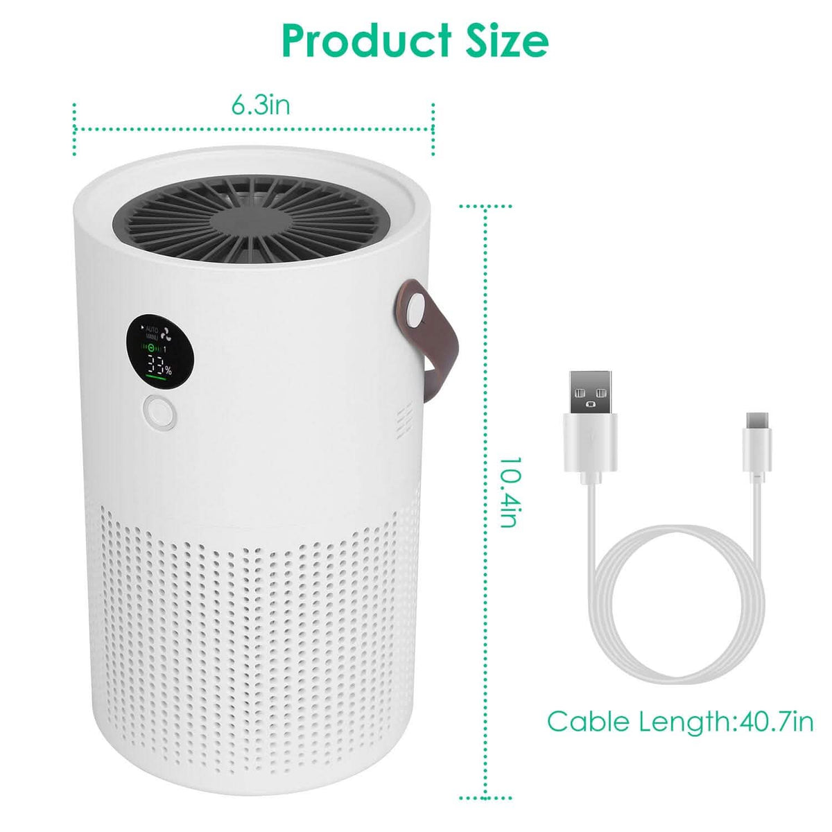 Portable Anio Air Purifier Electronic Air Sterilization with 4 Modes Night Light - A-1 Thread Vault