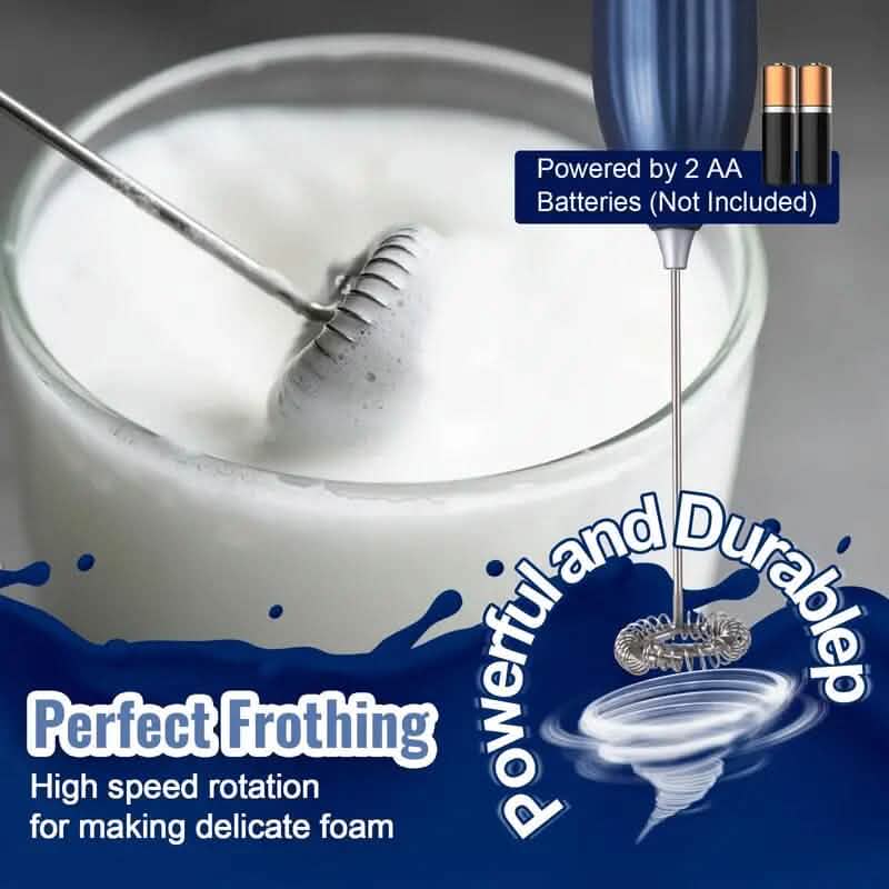Portable Battery Operated Powerful Handheld Milk Frother - A-1 Thread Vault