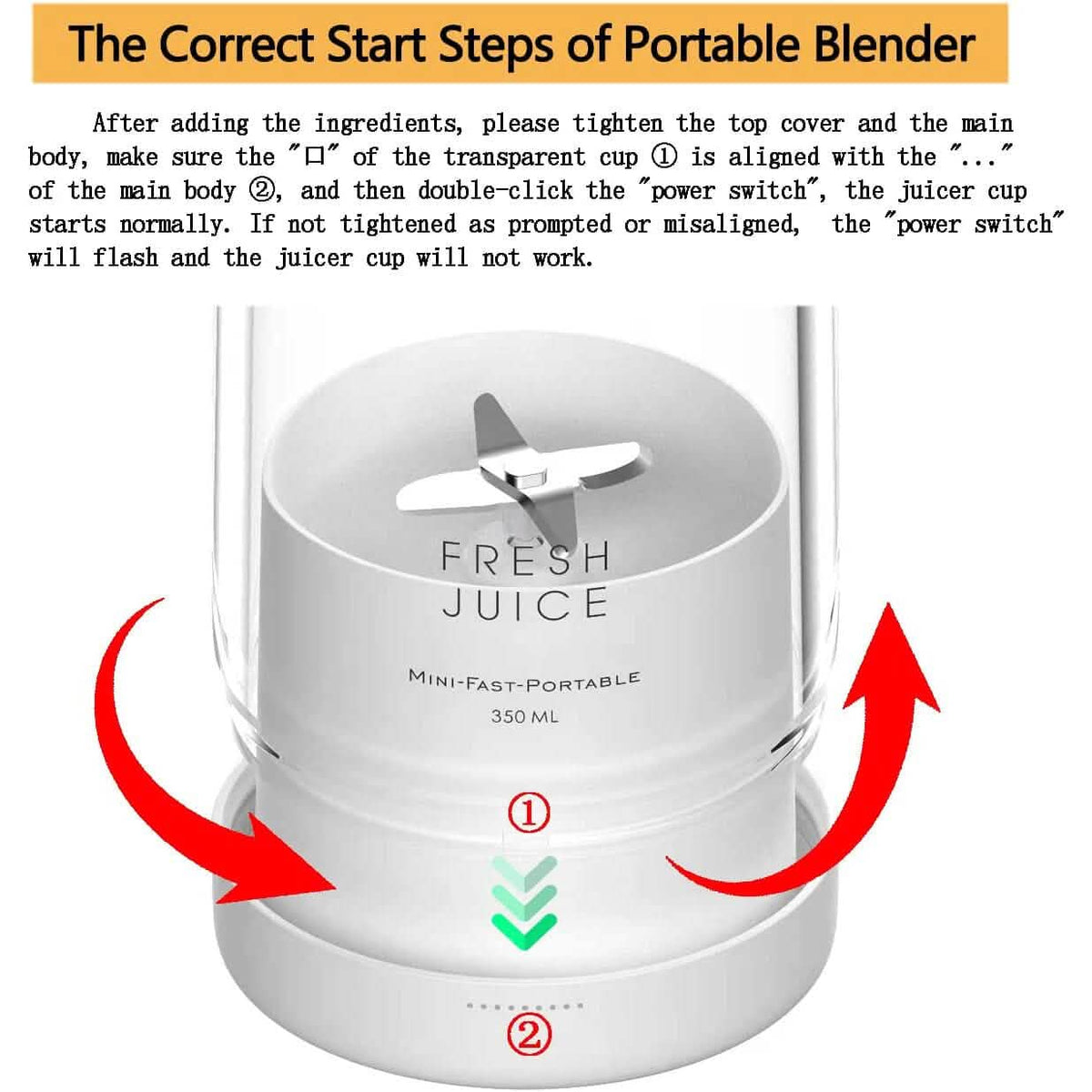 Portable Blender Bottle Electric Juicer - A-1 Thread Vault