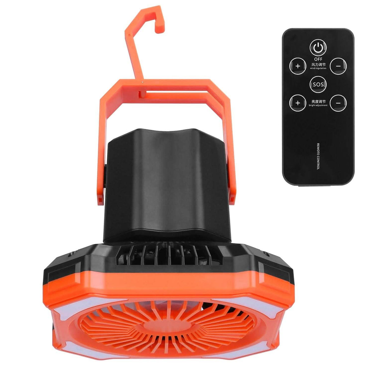 Portable Camping Lantern Fan 10000mAh Battery Powered with 4 Light Modes - A-1 Thread Vault
