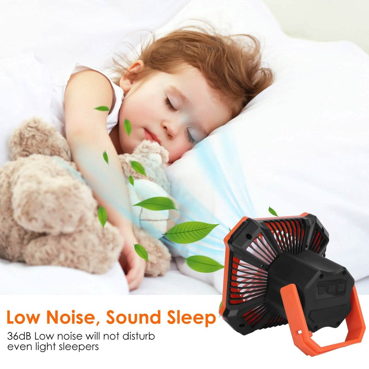Portable Camping Lantern Fan 10000mAh Battery Powered with 4 Light Modes - A-1 Thread Vault