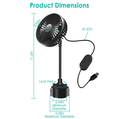 Portable Car Cooling Fan - A-1 Thread Vault
