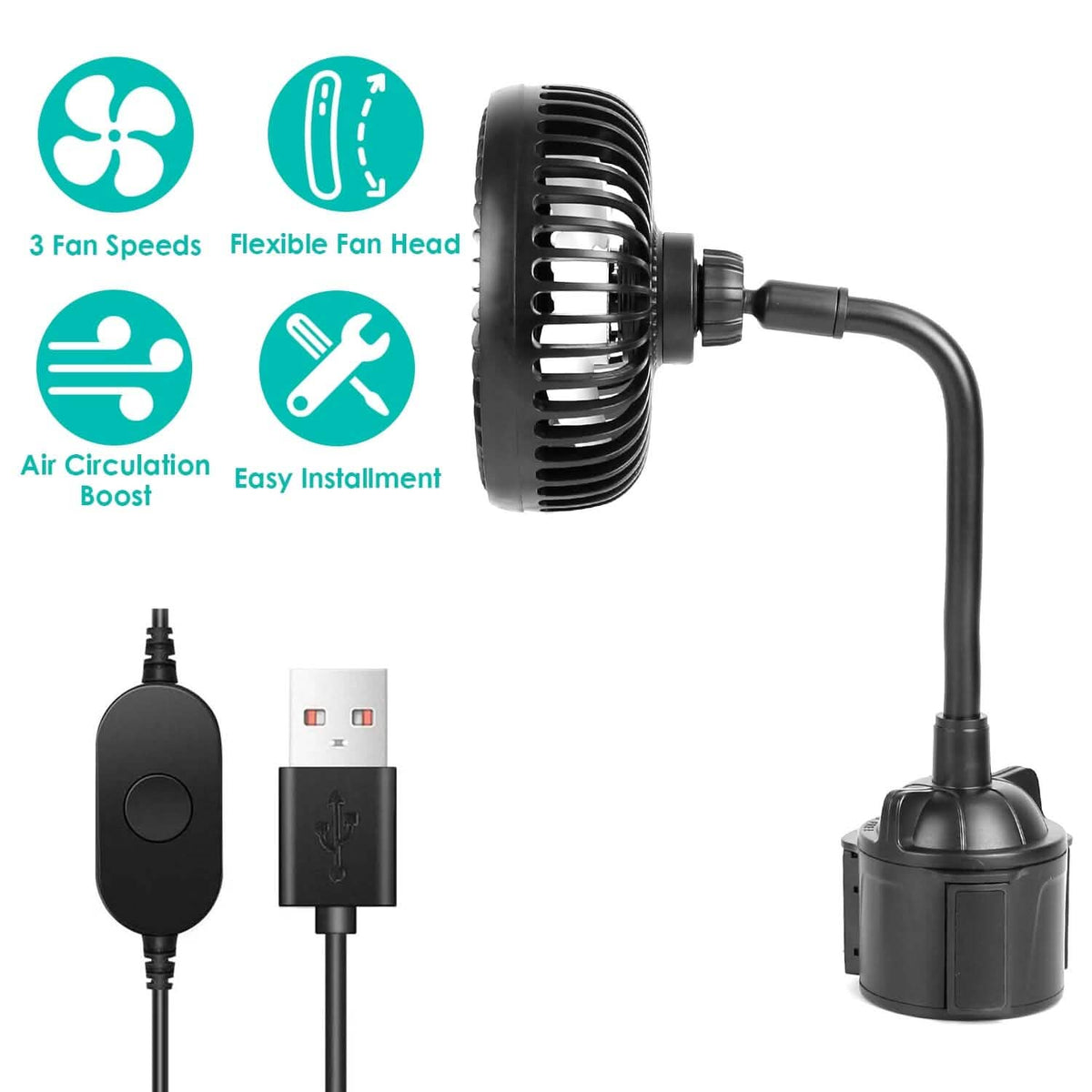 Portable Car Cooling Fan - A-1 Thread Vault