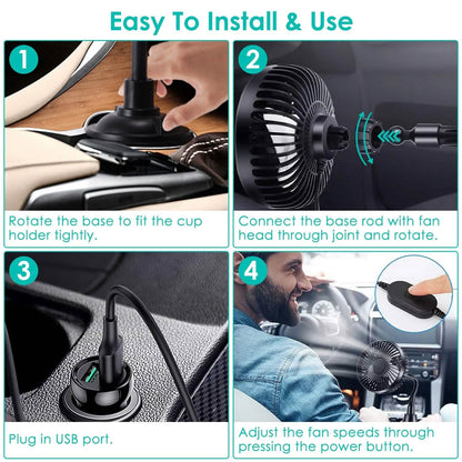 Portable Car Cooling Fan - A-1 Thread Vault