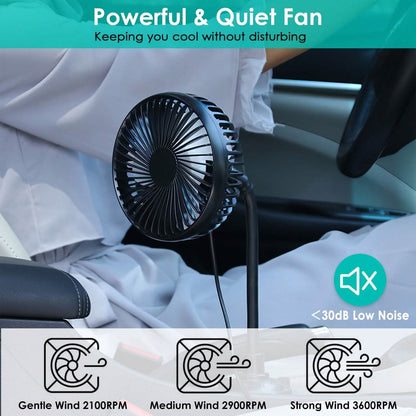 Portable Car Cooling Fan - A-1 Thread Vault