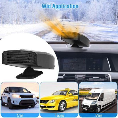 Portable Car Heater Heating Fan 2-in-1 Defroster Defogger Demister Windshield Heater - A-1 Thread Vault