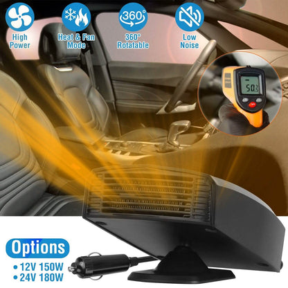 Portable Car Heater Heating Fan 2-in-1 Defroster Defogger Demister Windshield Heater - A-1 Thread Vault