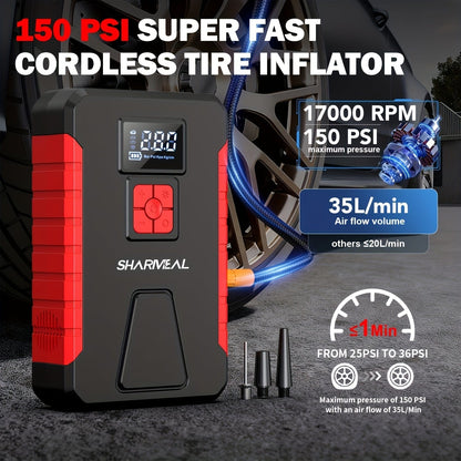 Portable Car Jump Starter with Air Compressor - A-1 Thread Vault
