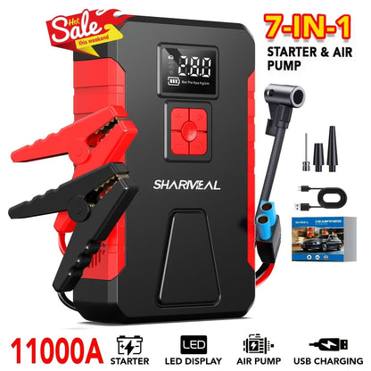 Portable Car Jump Starter with Air Compressor - A-1 Thread Vault