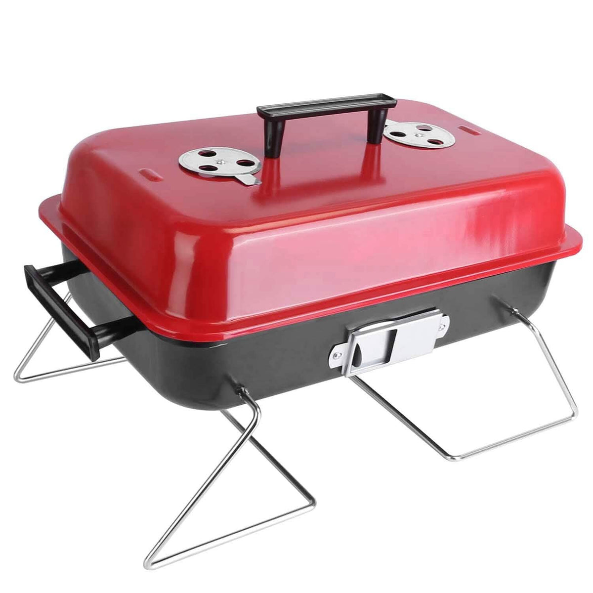 Portable Charcoal Tabletop Grill with Lid - A-1 Thread Vault