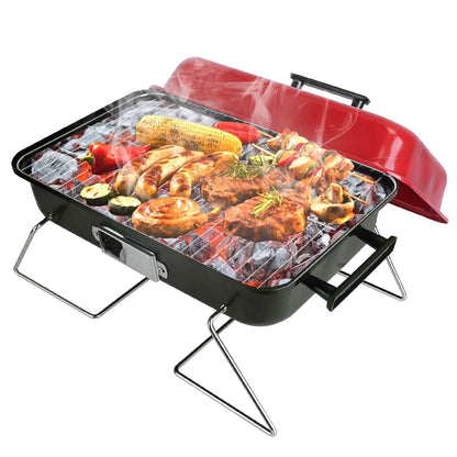 Portable Charcoal Tabletop Grill with Lid - A-1 Thread Vault