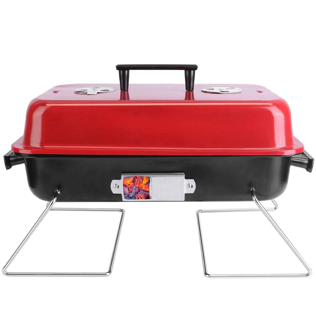 Portable Charcoal Tabletop Grill with Lid - A-1 Thread Vault