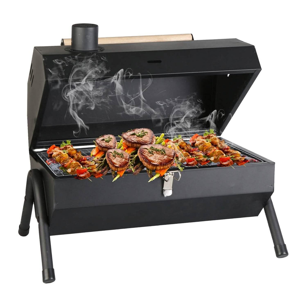 Portable Charcoal Two Sides Folding BBQ Grill - A-1 Thread Vault