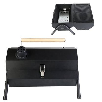 Portable Charcoal Two Sides Folding BBQ Grill - A-1 Thread Vault