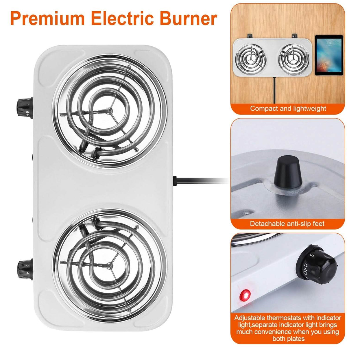 Portable Coil Heating Hot Plate Stove Countertop - A-1 Thread Vault