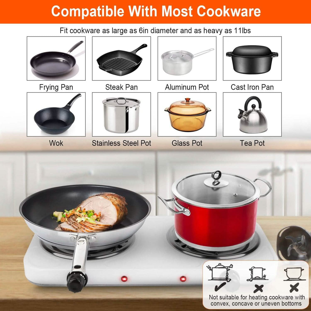 Portable Coil Heating Hot Plate Stove Countertop - A-1 Thread Vault