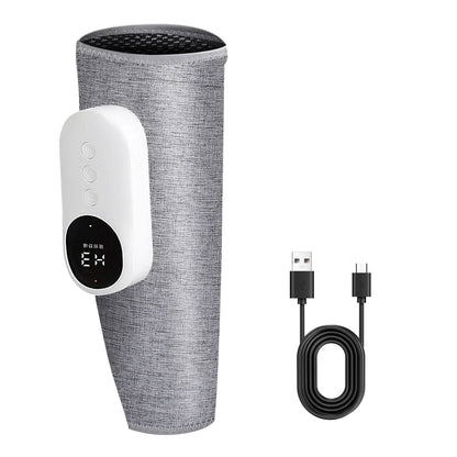 Portable Cordless Rechargeable Air Leg Compression Massage Adjustable Wrap with 3 Modes Intensities Heating Function - A-1 Thread Vault