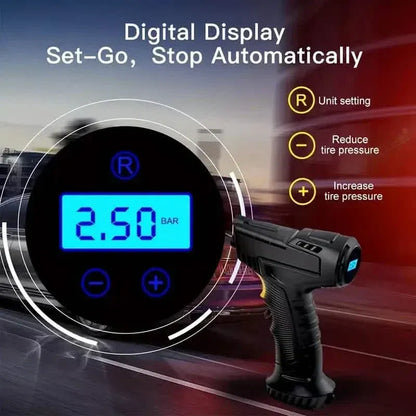 Portable Digital Tire Inflator with LED Light - A-1 Thread Vault