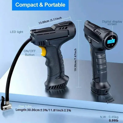 Portable Digital Tire Inflator with LED Light - A-1 Thread Vault