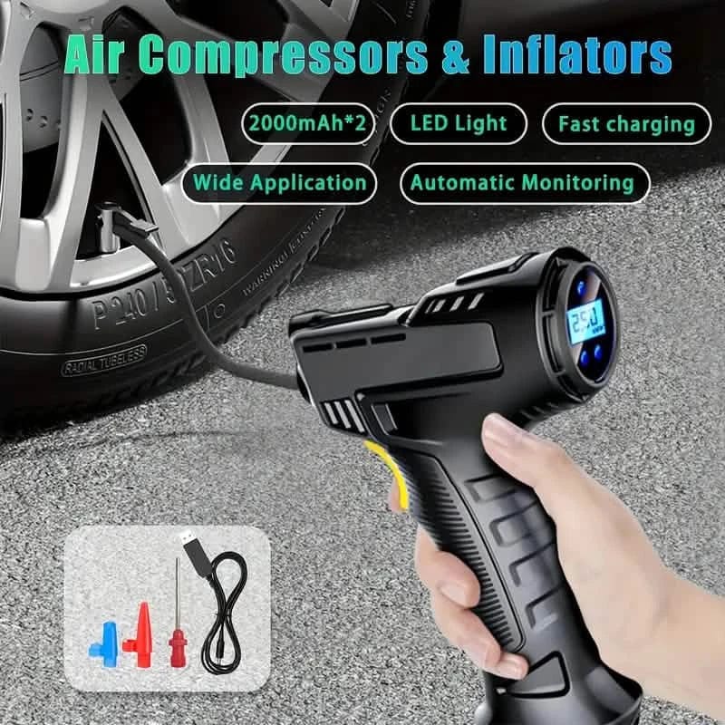 Portable Digital Tire Inflator with LED Light - A-1 Thread Vault