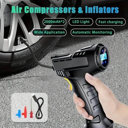 Portable Digital Tire Inflator with LED Light - A-1 Thread Vault