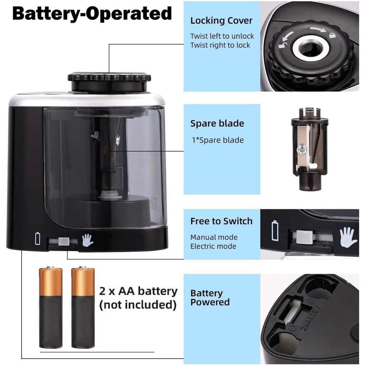 Portable Electric Pencil Sharpeners - A-1 Thread Vault