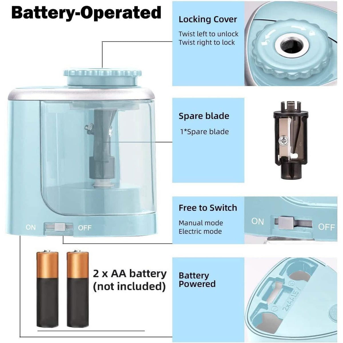 Portable Electric Pencil Sharpeners - A-1 Thread Vault