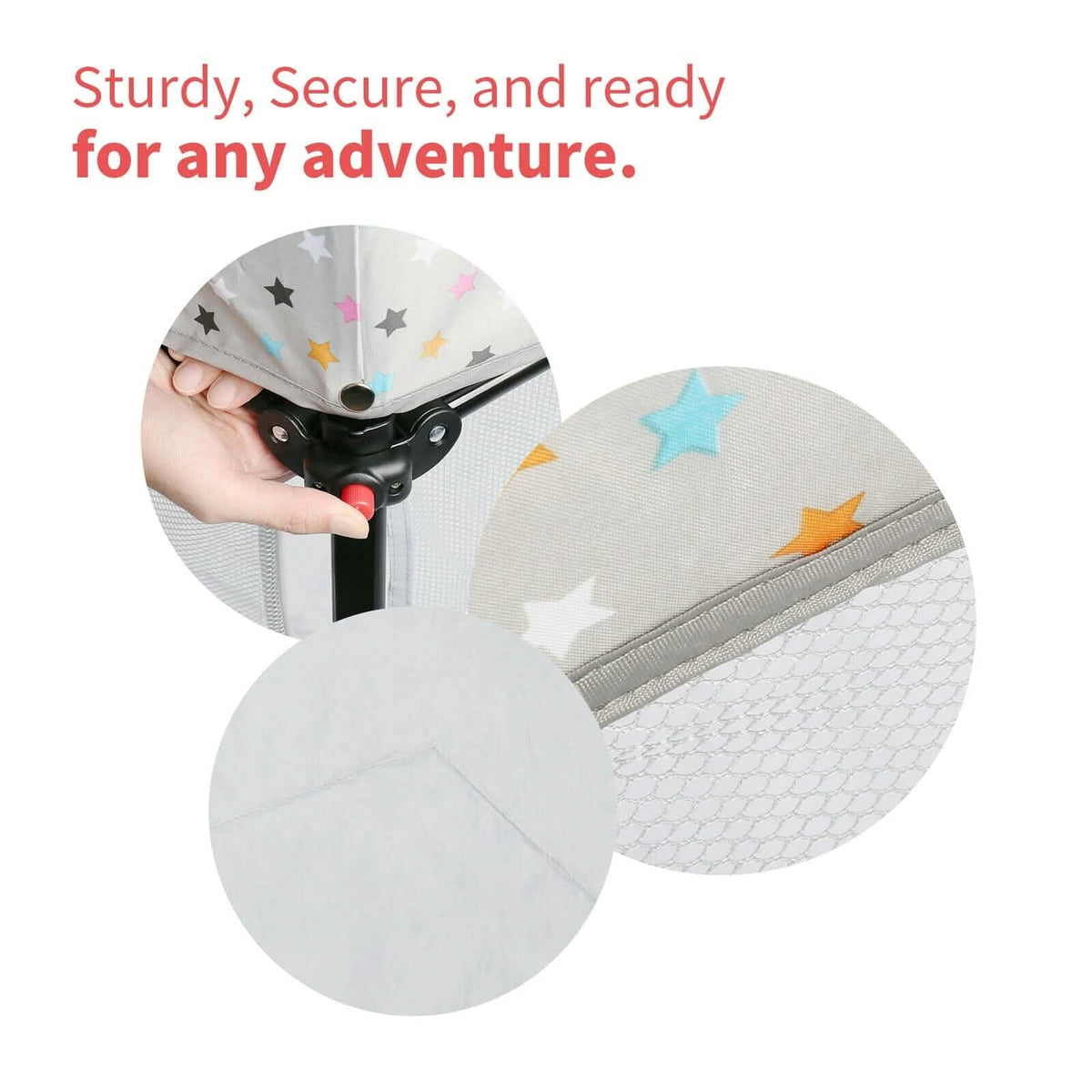 Portable Folding Playard for Babies, Toddler Indoor & Outdoor Play - A-1 Thread Vault