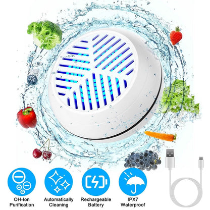 Portable Fruit Vegetable Washing Machine IPX7 Waterproof Rechargeable Fruit Cleaner - A-1 Thread Vault