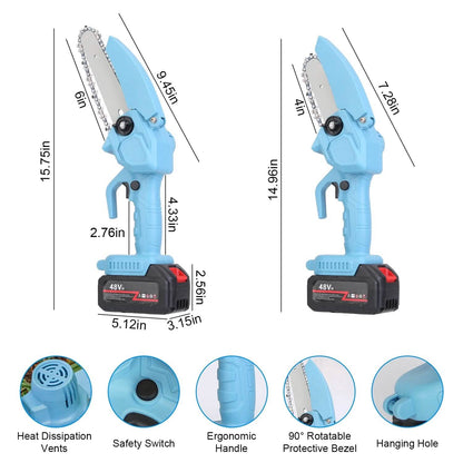 Portable Handheld Cordless Small Chain Saw Battery Powered - A-1 Thread Vault