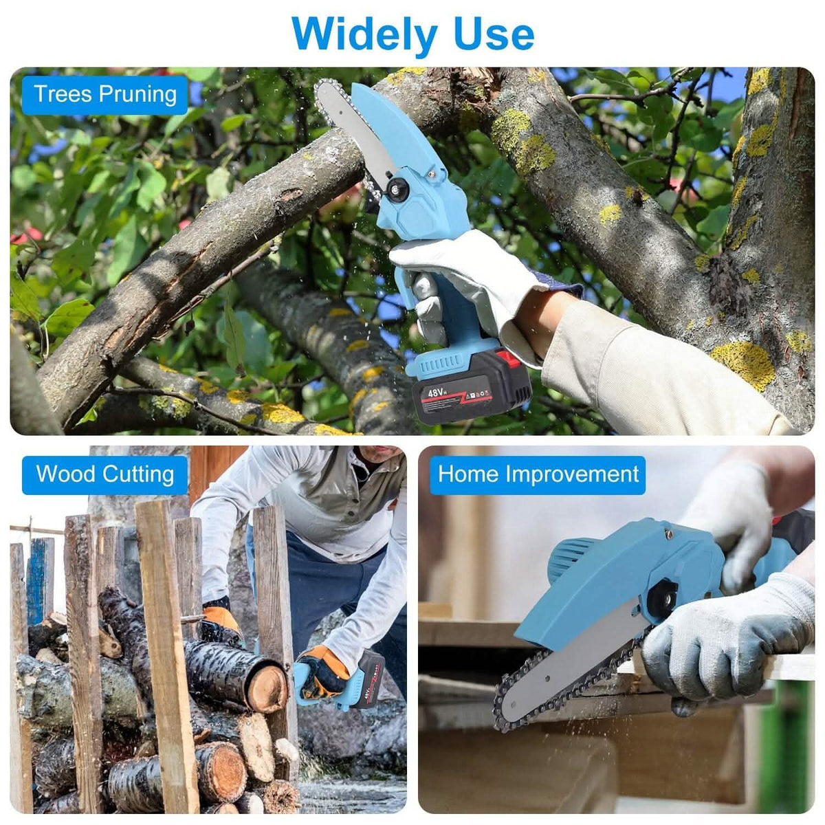 Portable Handheld Cordless Small Chain Saw Battery Powered - A-1 Thread Vault