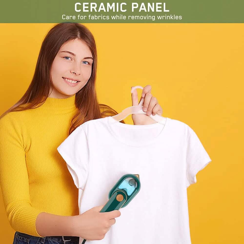 Portable Handheld Steam Iron - Non-Stick Ceramic Soleplate - A-1 Thread Vault