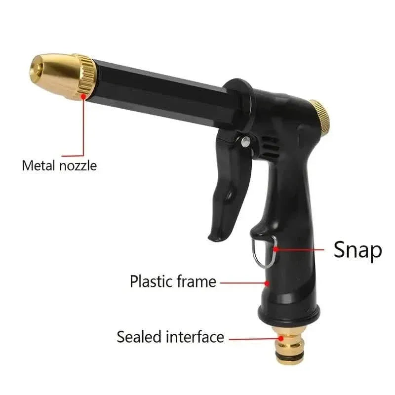 Portable High Pressure Water Hose Nozzle Spray - A-1 Thread Vault