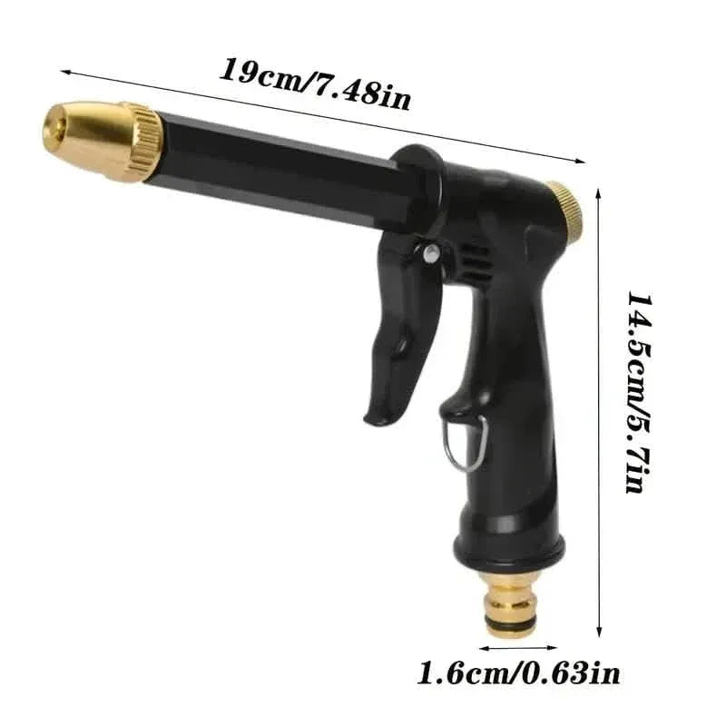 Portable High Pressure Water Hose Nozzle Spray - A-1 Thread Vault