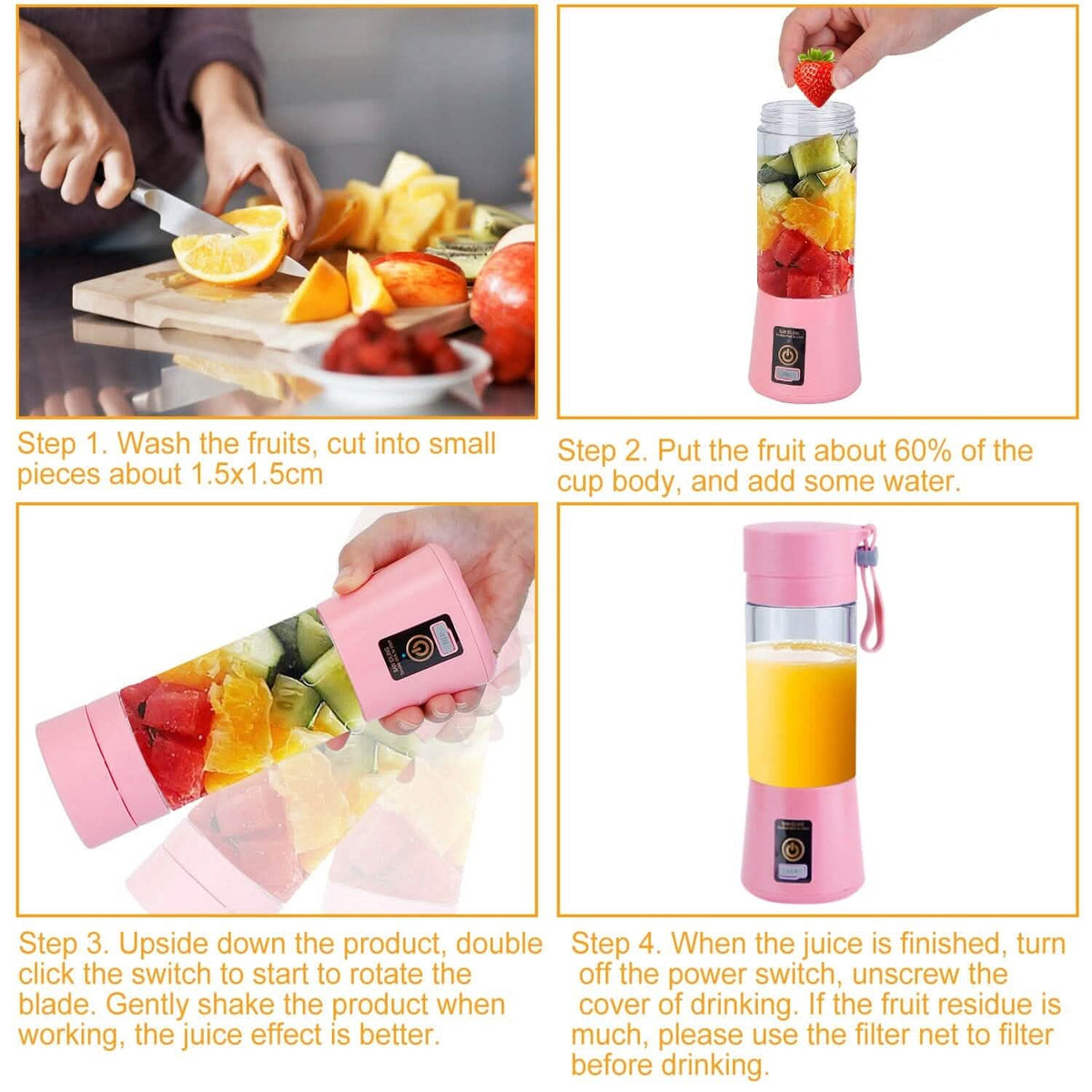 Portable Juicer Blender USB Rechargeable - A-1 Thread Vault
