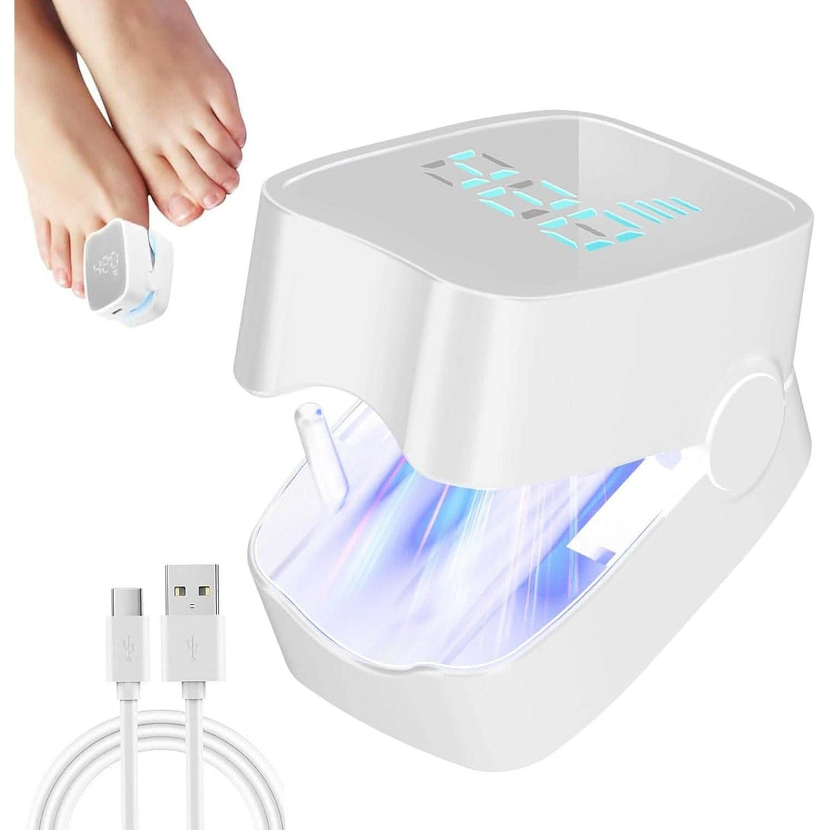 Portable LED Nail Lamp – USB Rechargeable, Quick-Dry, Compact for Manicures & Pedicures - A-1 Thread Vault