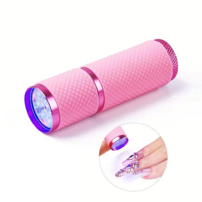 Portable Mini Flashlight Nail Lamp with 9 Lamp Beads - A-1 Thread Vault