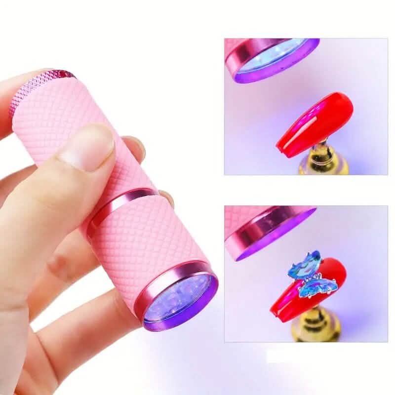 Portable Mini Flashlight Nail Lamp with 9 Lamp Beads - A-1 Thread Vault