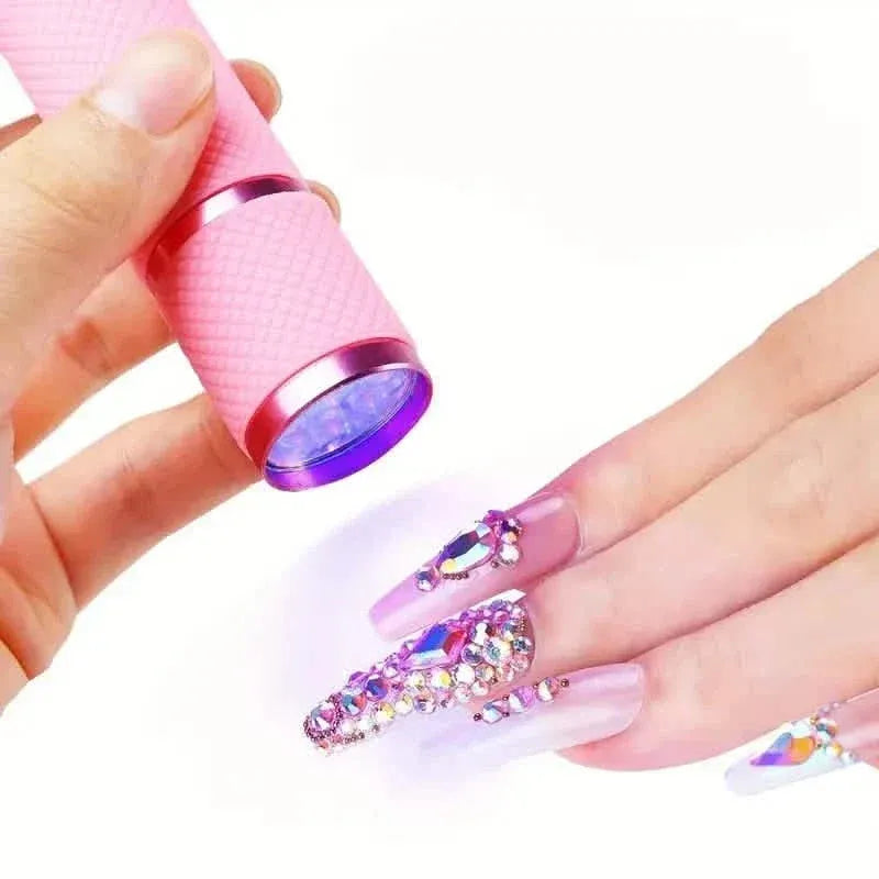 Portable Mini Flashlight Nail Lamp with 9 Lamp Beads - A-1 Thread Vault