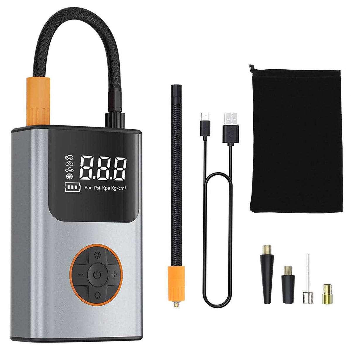 Portable Mini Tire Inflator with Digital Display LED Light - A-1 Thread Vault