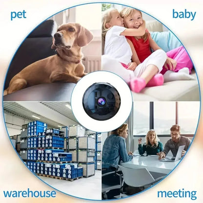 Portable Mini Wireless WiFi Camera, Indoor/Outdoor Surveillance Security Hidden Nanny Cam with Night Vision - A-1 Thread Vault
