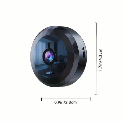 Portable Mini Wireless WiFi Camera, Indoor/Outdoor Surveillance Security Hidden Nanny Cam with Night Vision - A-1 Thread Vault