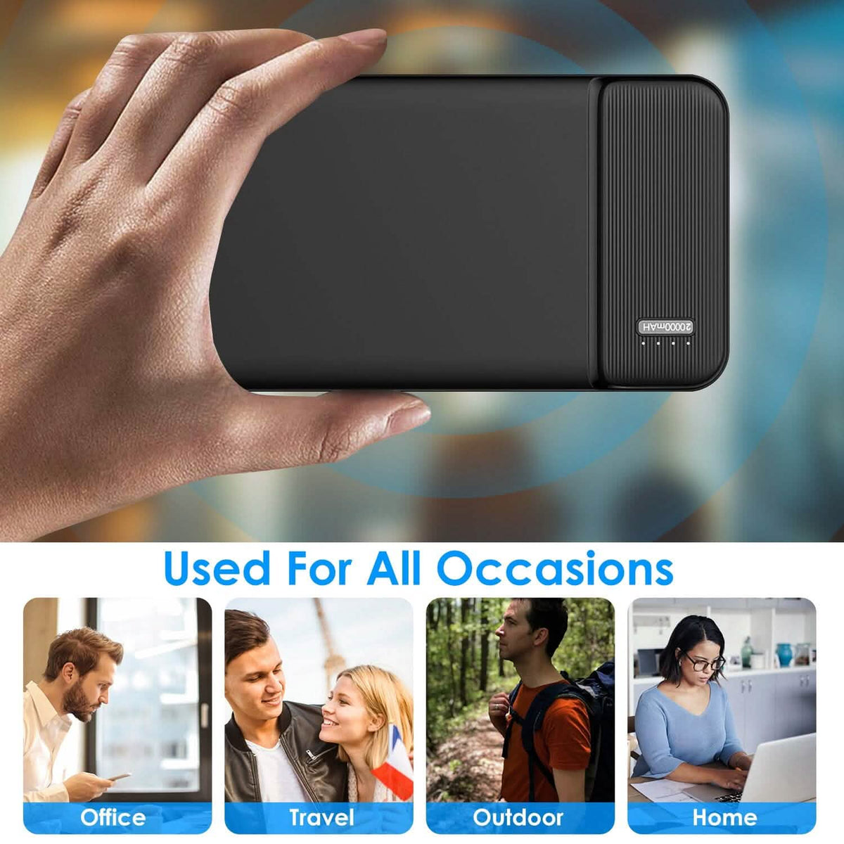 Portable Power Bank Phone Charger with 1 Micro USB Cable - A-1 Thread Vault