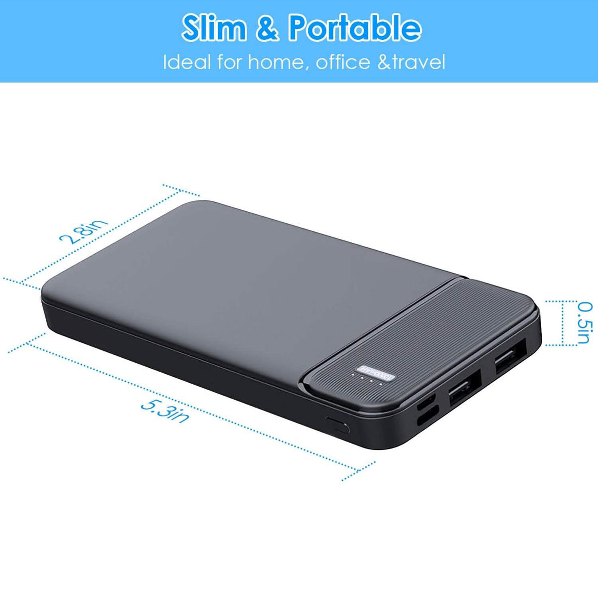 Portable Power Bank Phone Charger with 1 Micro USB Cable - A-1 Thread Vault