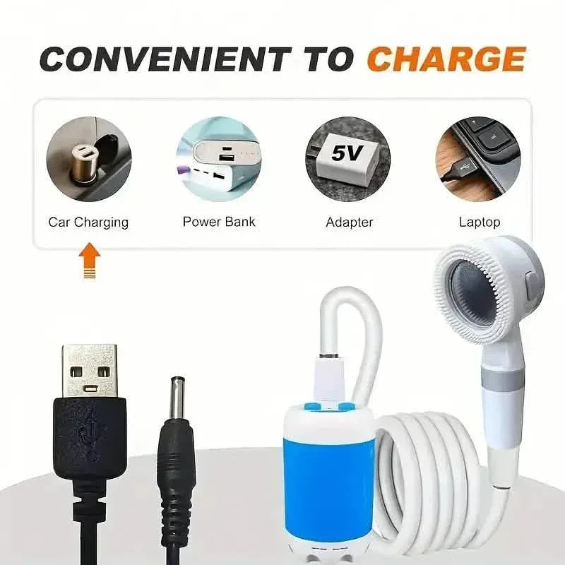 Portable Rechargeable Watering System – Outdoor Shower & Camping Bath - A-1 Thread Vault