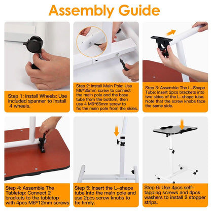 Portable Rolling Laptop Table - A-1 Thread Vault