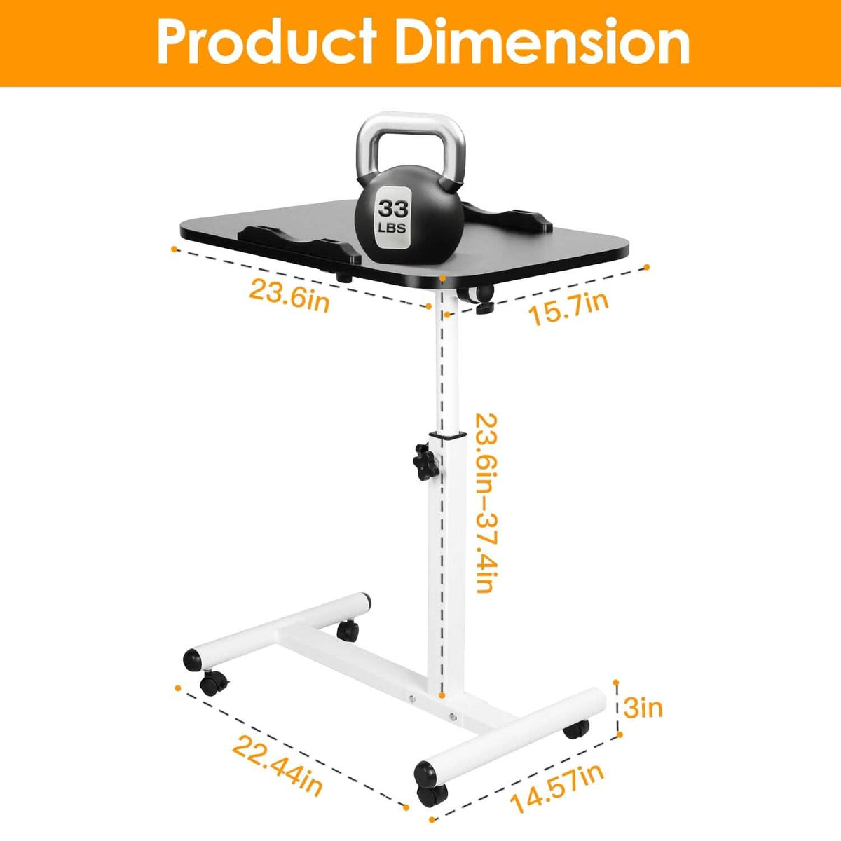 Portable Rolling Laptop Table - A-1 Thread Vault