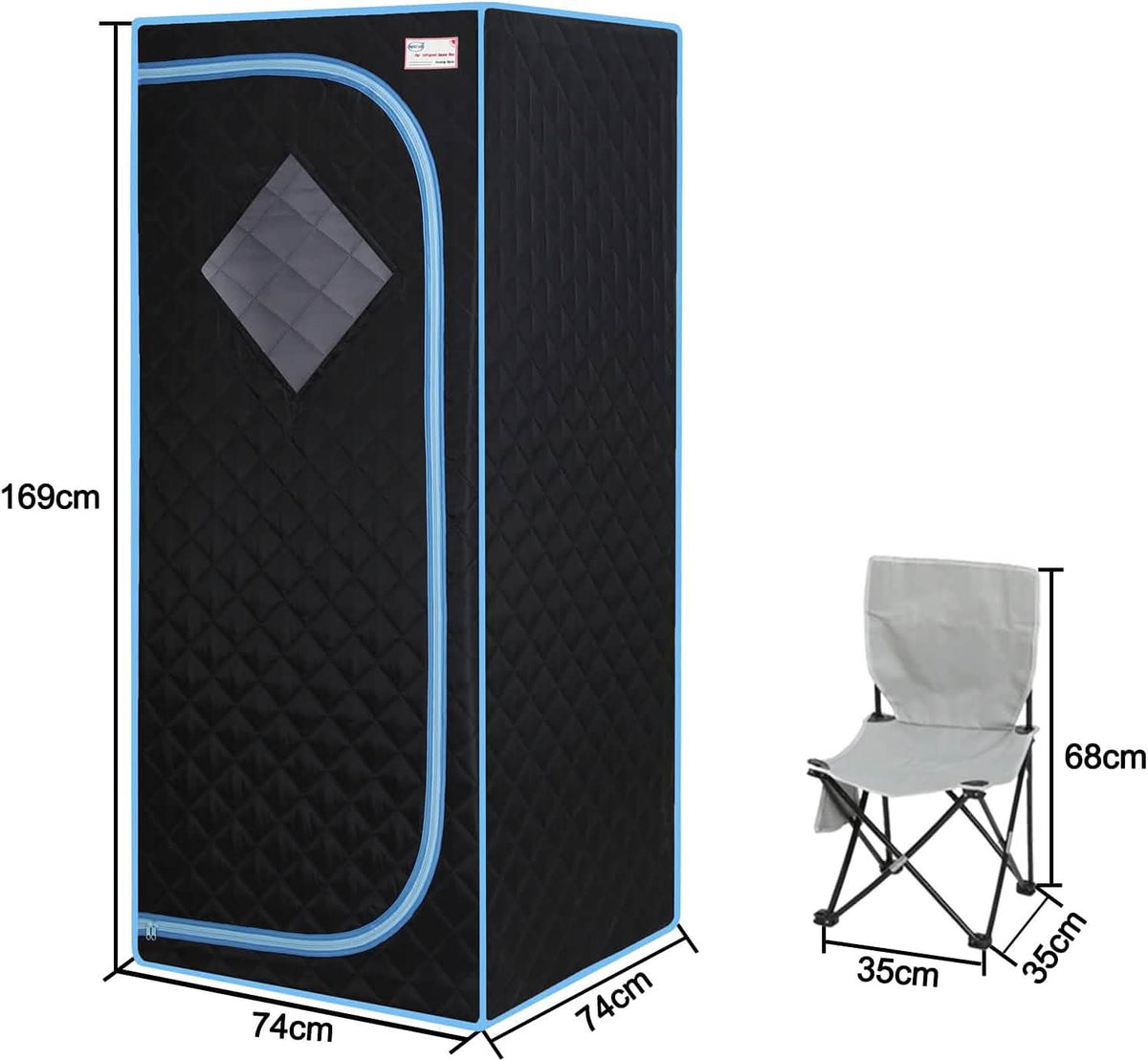 Portable Sauna Tent with Heating Foot Pad and Portable Chair - A-1 Thread Vault